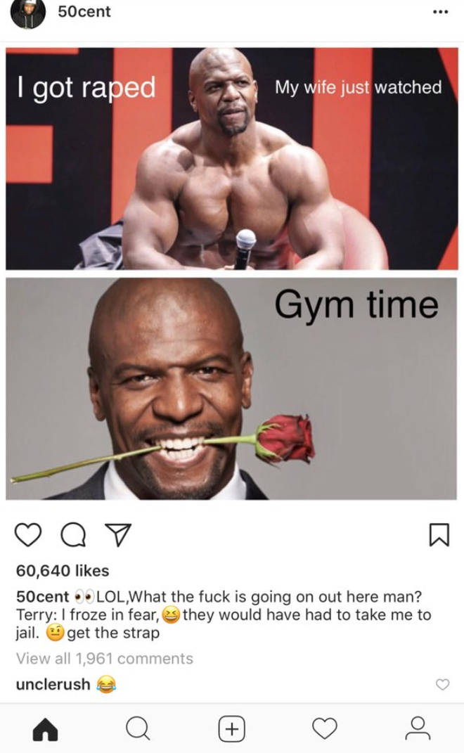 50 Cent Instagram Post About Terry Crews