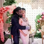 Cardi B and Offset at their baby shower in Atlanta.