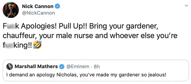 Nick Cannon still trolls Em, despite his response