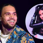 Chris Brown has shared the first photo of Ammika Harris while she was pregnant.