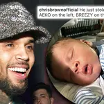 Chris Brown shocks fans with “identical" side-by-side throwback of him & son Aeko