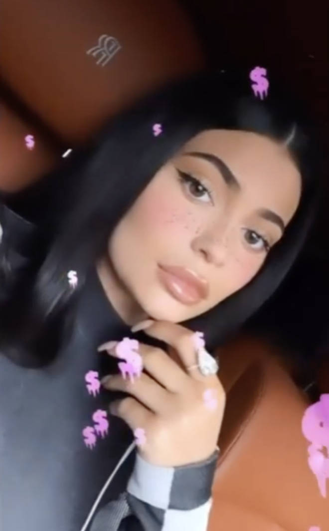 Kylie Jenner shows off ring on Instagram stories