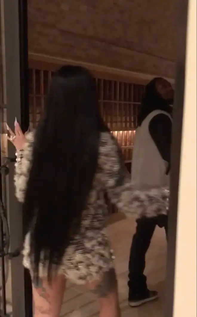 Cardi B and Offset explore their Wine Cellar, located downstairs