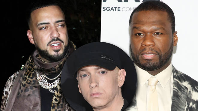 French Montana has savagely posted an alleged photo of 50 Cent "kissing Eminem"