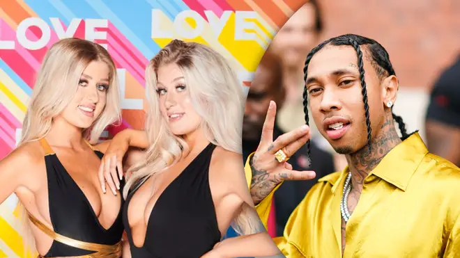 Love Island Winter twins Eve and Jess Gale have been linked to rapper Tyga, who previously dated Kylie Jenner.