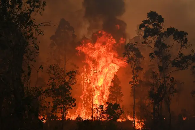 Catastrophic bushfires in eastern Australia have killed at least three people and forced thousands from their homes.