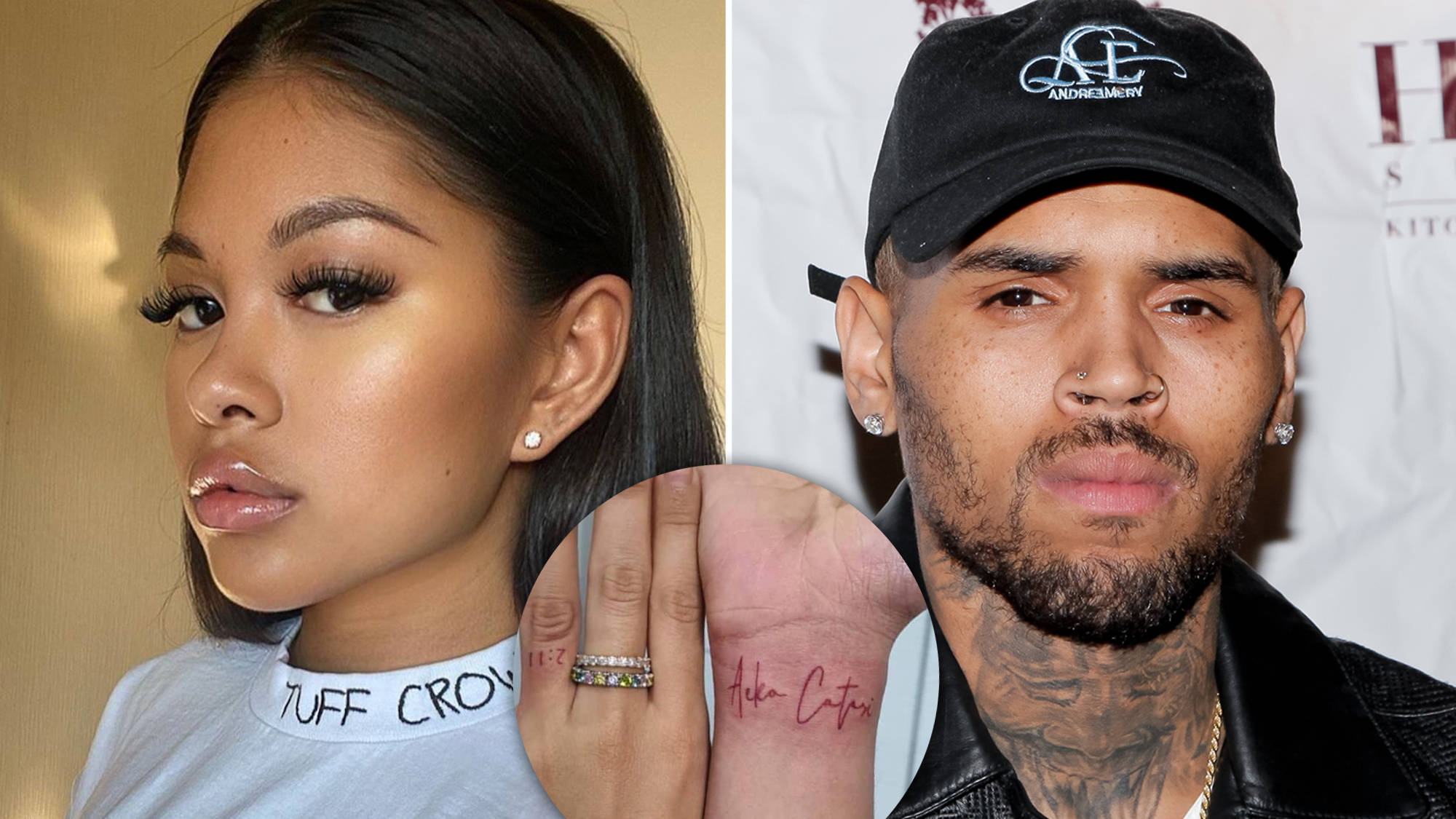 Ammika Harris tattoos son Aeko's name on her amid Chris Brown marriage  rumours - Capital XTRA