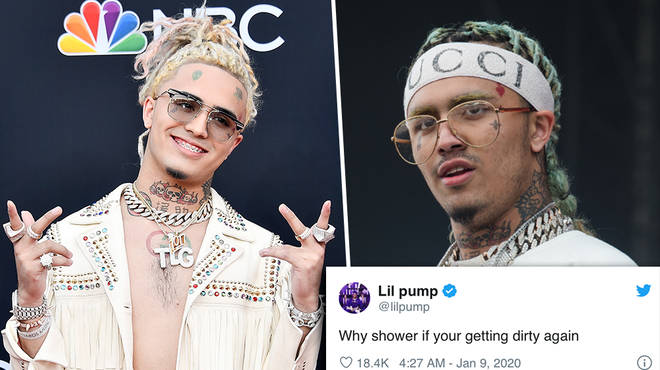 Lil Pump suggests he doesn't shower and fans react on Twitter