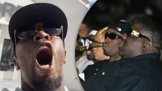 Diddy celebrated in the street as Biggie gets inducted into the Rock and Roll Hall Of Fame.