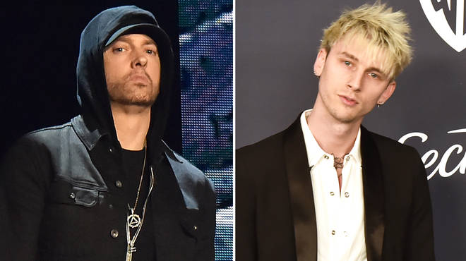 Eminem has addressed his beef with Machine Gun Kelly in a new track off his album