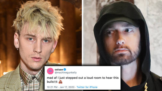 Machine Gun Kelly claps back at Eminem's diss on his new album