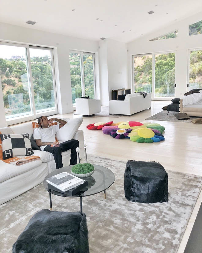 Tyga's scenic rented property sprawls across the foothills of the Santa Monica Mountains.