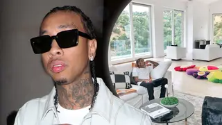 Tyga's rented Bel-Air mansion is worth over $12 million and is located on the foothills of the Santa Monica Mountains.