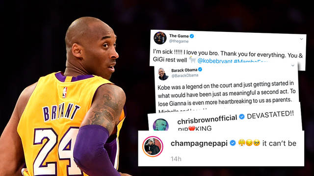 Drake, Chris Brown & more pay tributes to Kobe Bryant