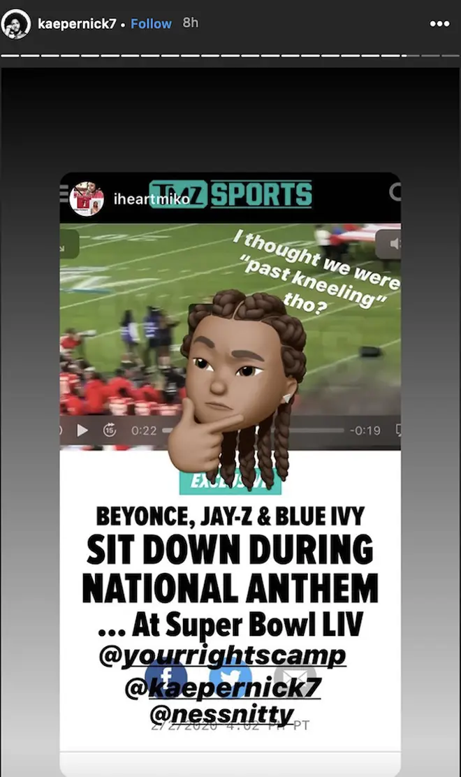 Colin Kaepernick responds to Jay-Z's NFL deal on Instagram