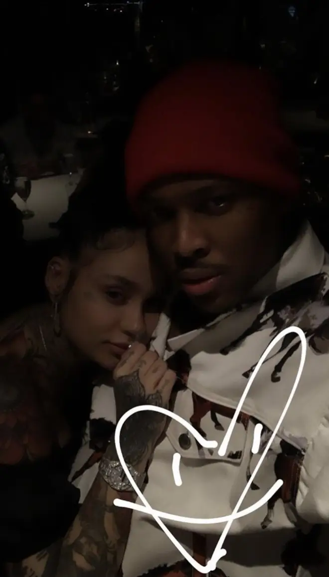 YG & Kehlani post cute couple selfie