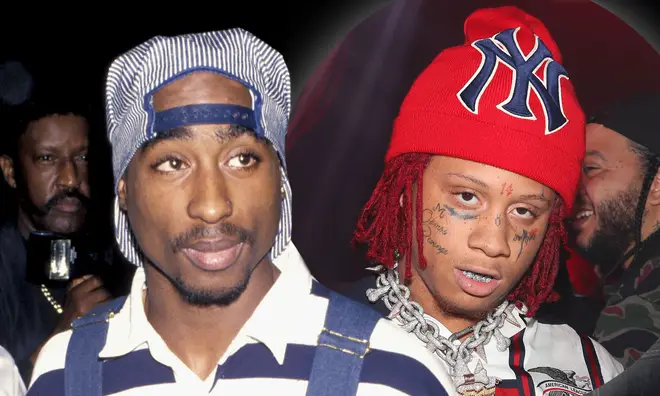 Tupac fans were left unimpressed with Trippie Redd's photoshopped picture.