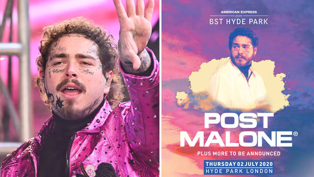 Post Malone is set to headline British Summer Time at Hyde Park 2020 in July.