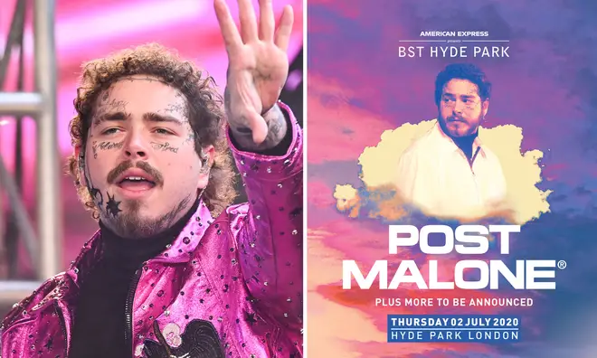 Post Malone is set to headline American Express presents British Summer Time at Hyde Park 2020 in July.