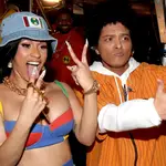 Recording artists Cardi B and Bruno Mars attends the 60th Annual GRAMMY Awards at Madison Square Garden on January 28, 2018 in New York City.