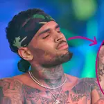 Chris Brown shows off controversial 'sneaker' face tattoo