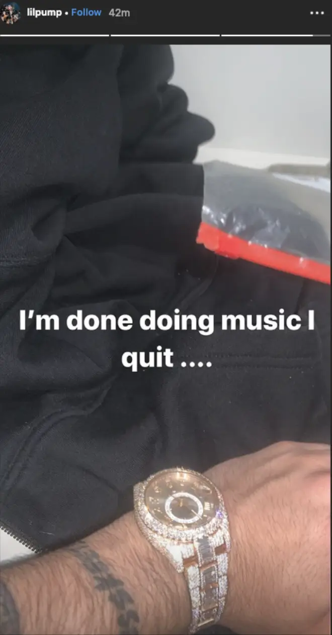 Lil Pump reveals he is quitting music