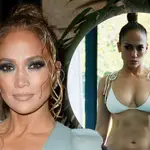 Jennifer Lopez displays her spectacular abs in a new bikini selfie.