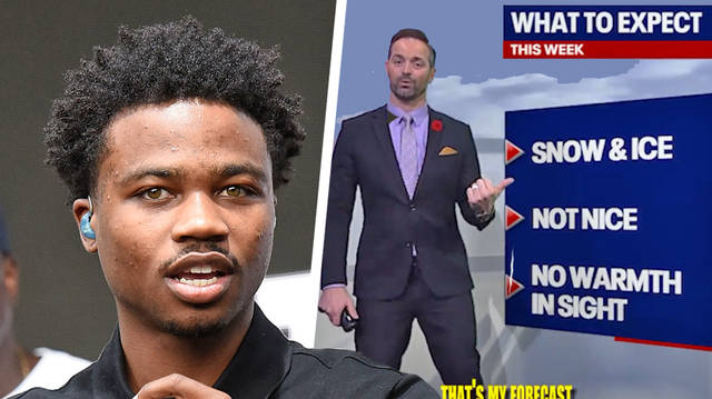 Weatherman performs Roddy Ricch parody during live forecast