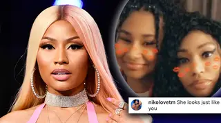 Nicki Minaj shares rare video with her younger sister and father