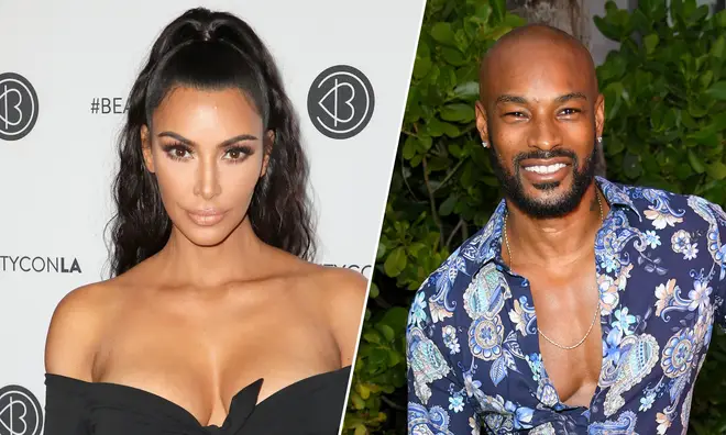 Kim Kardashian and Tyson Beckford.