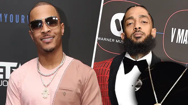 T.I gets his gold chain pendant in honour of Nipsey Hussle