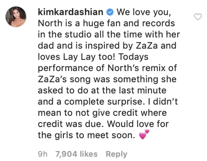 Kim Kardashian responds to ZaZa's parents