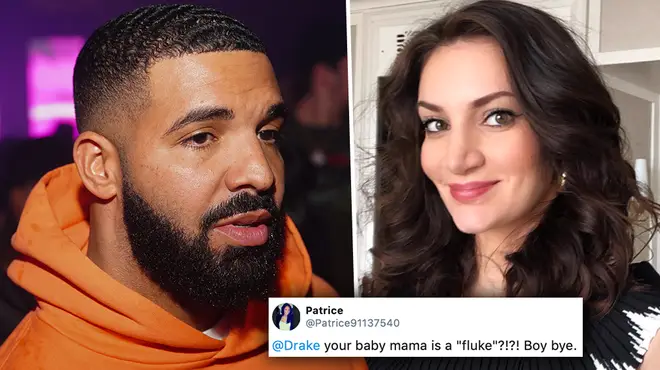 Drake has been slammed by fans after referring to his baby mama as a "fluke" on new song