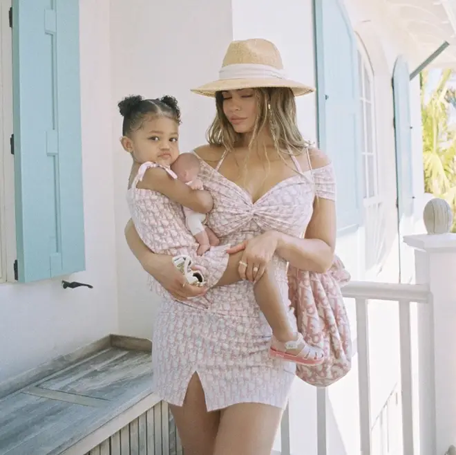 Jenner was joined by her two-year-old daughter Stormi, who she shares with ex Travis Scott.