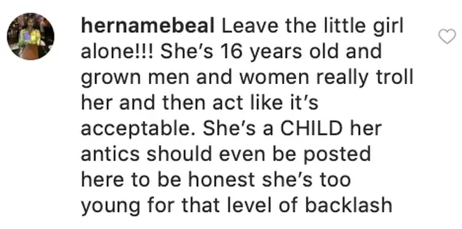Fans defend Bhad Bhabie on Instagram