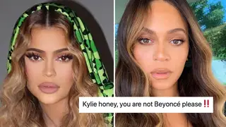 Kylie Jenner has been accused of 'copying' Beyonce in her latest Instagram photos.