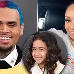 Chris Brown and Nia Guzman spotted at Royalty's football game together