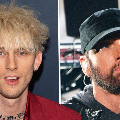 Machine Gun Kelly throws shade at "G.O.A.T" Eminem on his new track