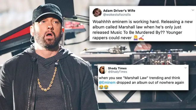Eminem has responded to rumours he's dropping a new album
