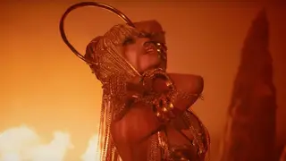 Nicki Minaj in the official 'Ganja Burn' music video.