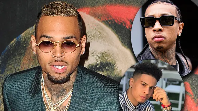 Chris Brown has been slammed after posting a TikTok with Tyga and Austin McBroom