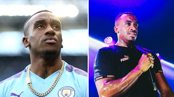 Bugzy Malone has been involved in a motorbike crash in Manchester.