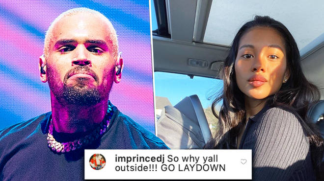 Chris Brown's baby mama, Ammika, responds to troll on Instagram
