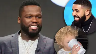 50 Cent shares “identical” side-by-side photos of Drake’s son Adonis and his grand mother