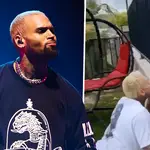 Chris Brown shares video of fan trespassing on his property