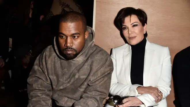 anye West and Kris Jenner attend the Givenchy show as part of the Paris Fashion Week Womenswear Fall/Winter 2016/2017 on March 6, 2016 in Paris, France.