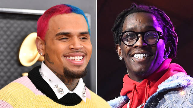 Chris Brown has teased his upcoming mixtape with Young Thug.