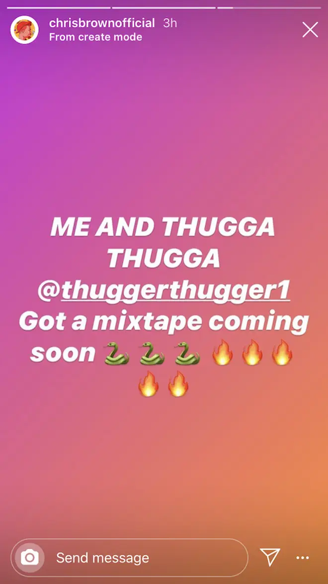 Chris Brown teased an upcoming joint mixtape with Young Thug on Instagram.