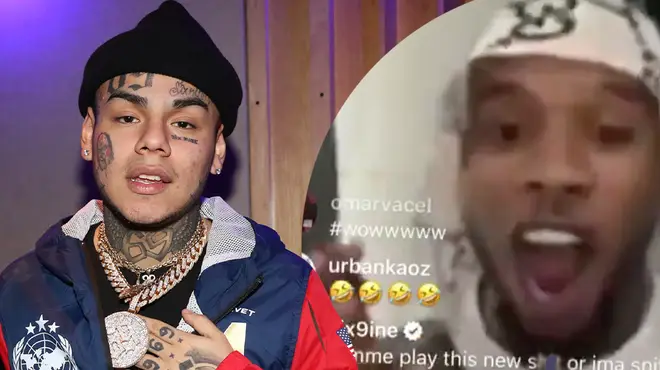 Tory Lanez reacts to 6ix9ine's comment on IG Live