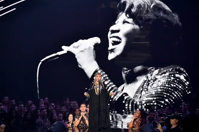 Madonna's tribute to Aretha Franklin at the MTV VMAs 2018